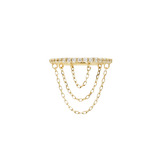 RADIATE - CZ - SOLID 14KT GOLD CLICKER piercing-zone.com