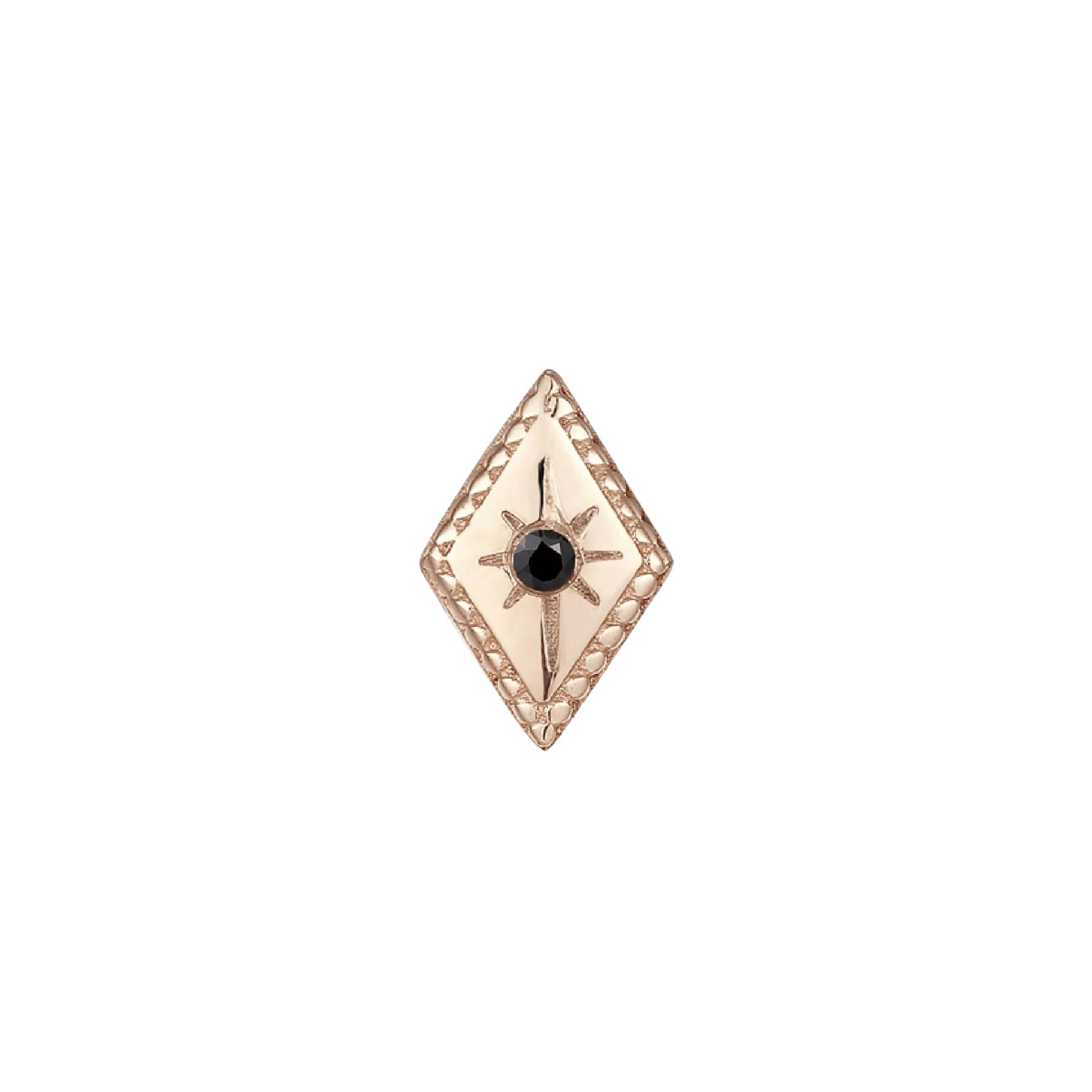 ETOILE - BLACK DIAMOND - THREADLESS END piercing-zone.com