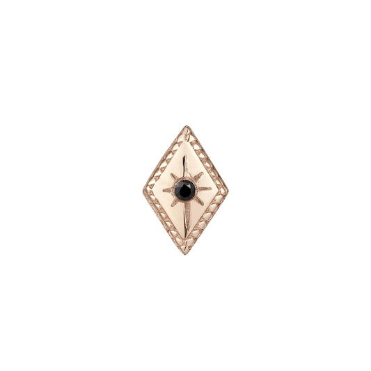 ETOILE - BLACK DIAMOND - THREADLESS END piercing-zone.com