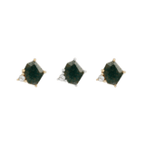 ELICIT - MOSS AGATE + CZ - THREADLESS END piercing-zone.com