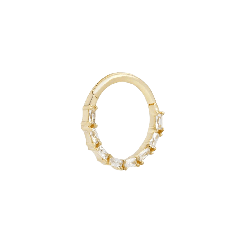 LOVED - CZ - SOLID 14KT GOLD CLICKER piercing-zone.com