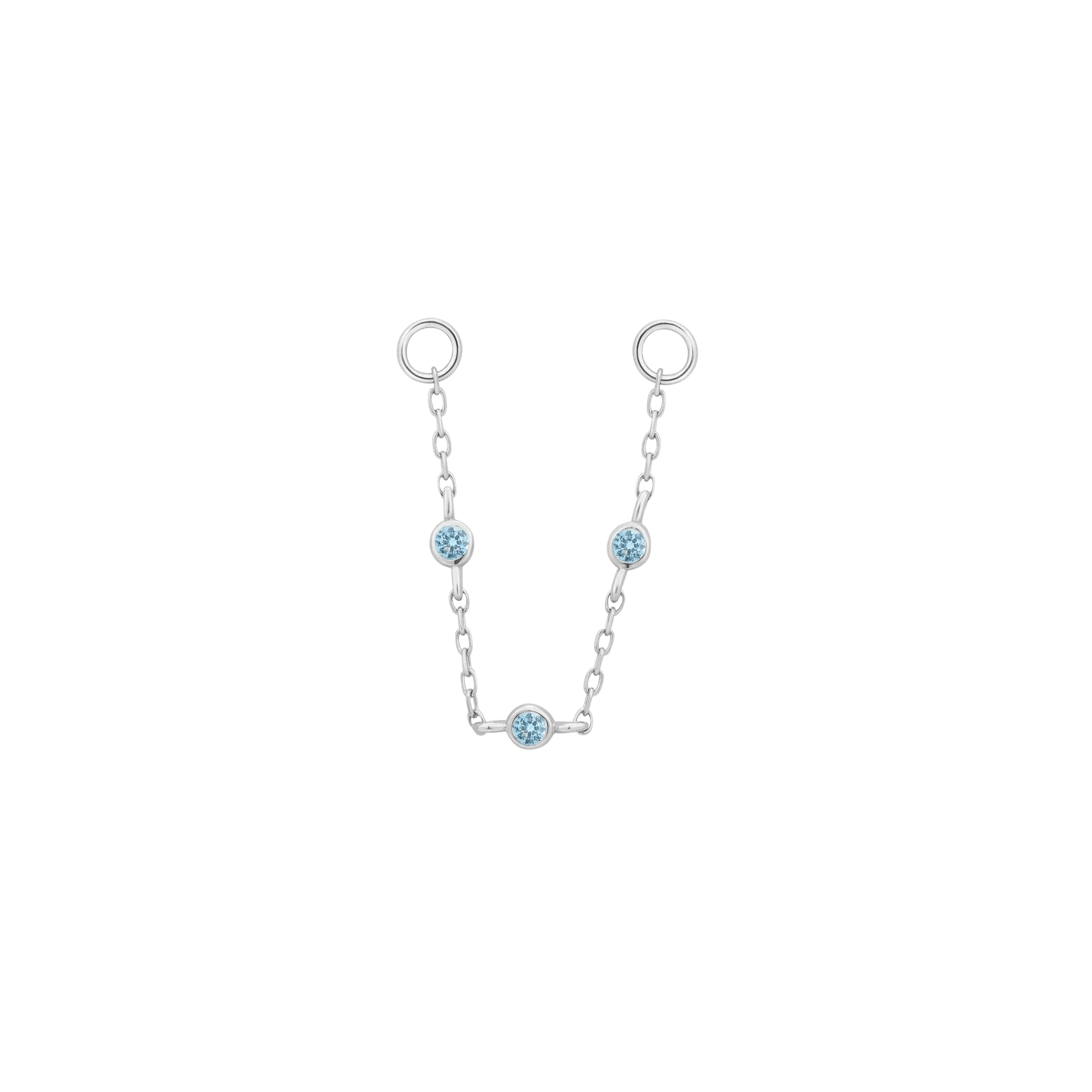 3 BEZEL LONDON BLUE TOPAZ CHAIN piercing-zone.com