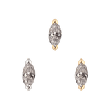 ZURI - GREY DIAMOND - THREADLESS END piercing-zone.com
