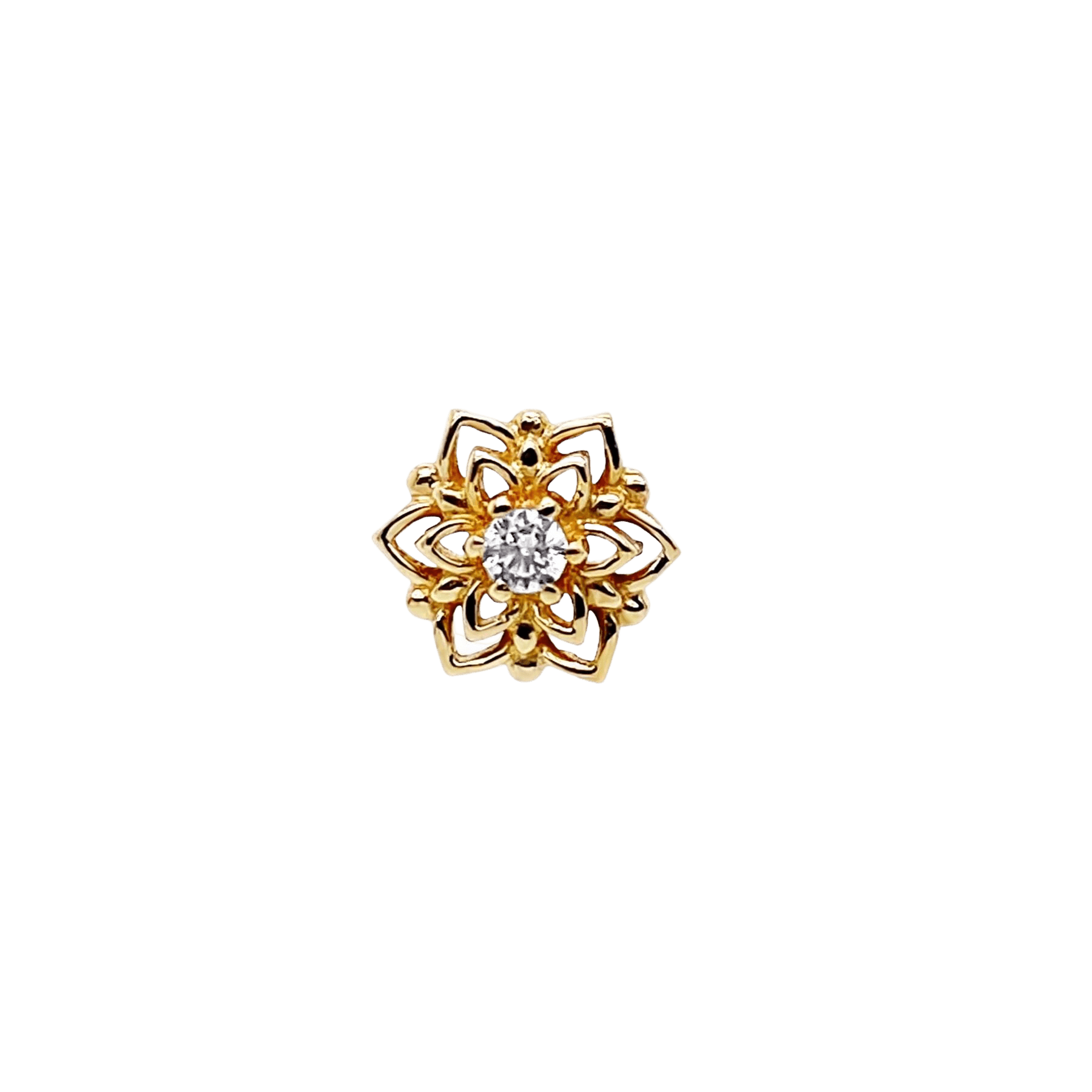 MANDALA CZ - CHARITY THREADLESS END piercing-zone.com