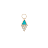 ALMOST FAMOUS - TURQUOISE + CZ - CHARM piercing-zone.com