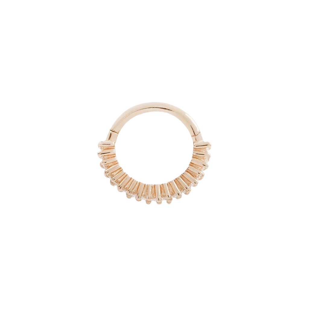 CULT FAVORITE - CZ - SOLID 14KT GOLD CLICKER piercing-zone.com
