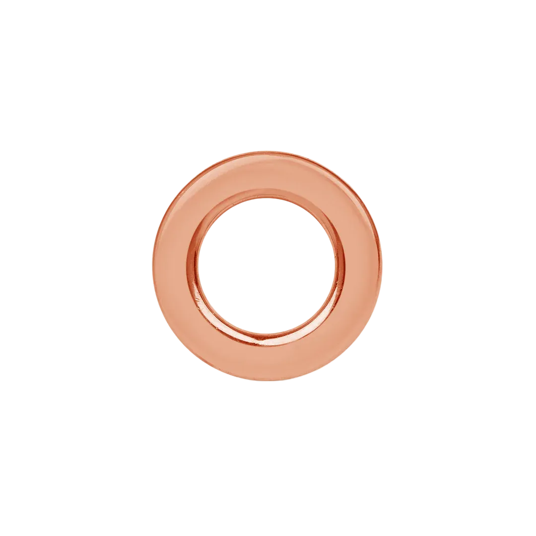 Sun Symbol – 14K/18K Gold Flat Threadless End