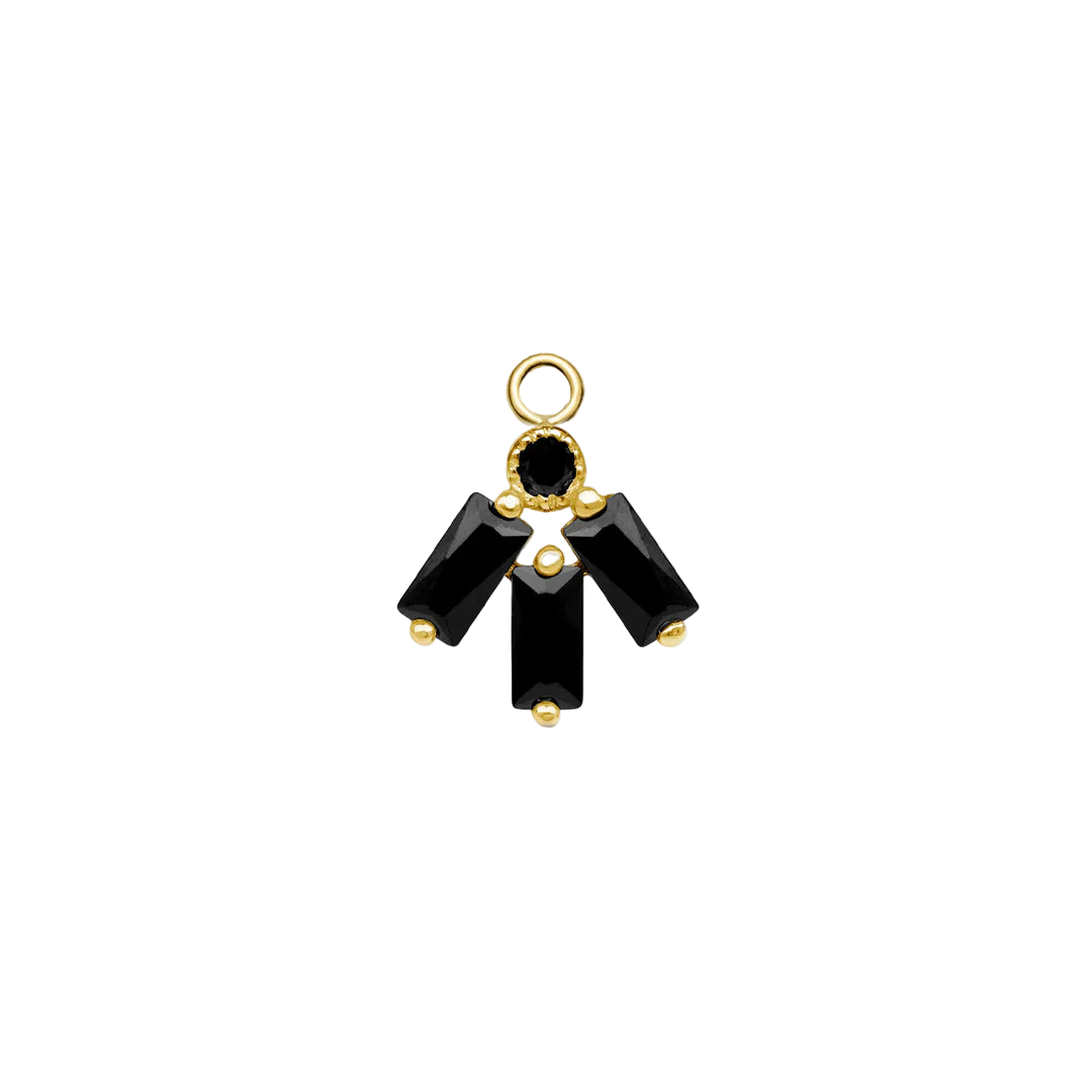 3 Baguette – 14K & 18K Gold Gemstone Charm