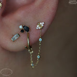 3 BEZEL LONDON BLUE TOPAZ CHAIN piercing-zone.com