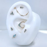 3 BEZEL LONDON BLUE TOPAZ CHAIN piercing-zone.com