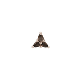 3 LITTLE PEARS - SMOKEY QUARTZ - THREADLESS END piercing-zone.com