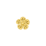 3D Flower – 14K Gold Threadless & Threaded End - piercing - zone.com