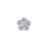 3D Flower – 14K Gold Threadless & Threaded End - piercing - zone.com