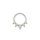 SIMONE - CZ - SOLID 14KT GOLD CLICKER piercing-zone.com