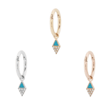 ALMOST FAMOUS - TURQUOISE + CZ - CHARM piercing-zone.com