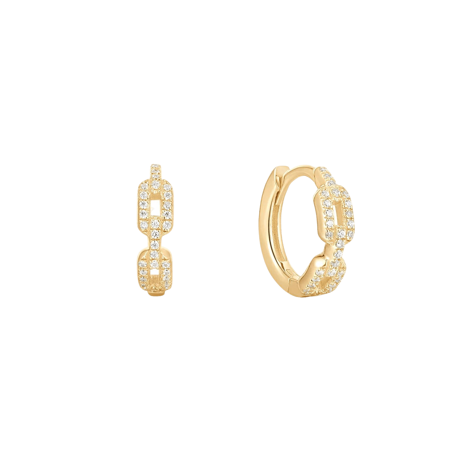 GEM CHAINLINK - CZ - HUGGIE piercing-zone.com