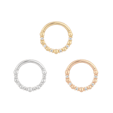 LOVE IS LOVE - CZ - GOLD CLICKER piercing-zone.com