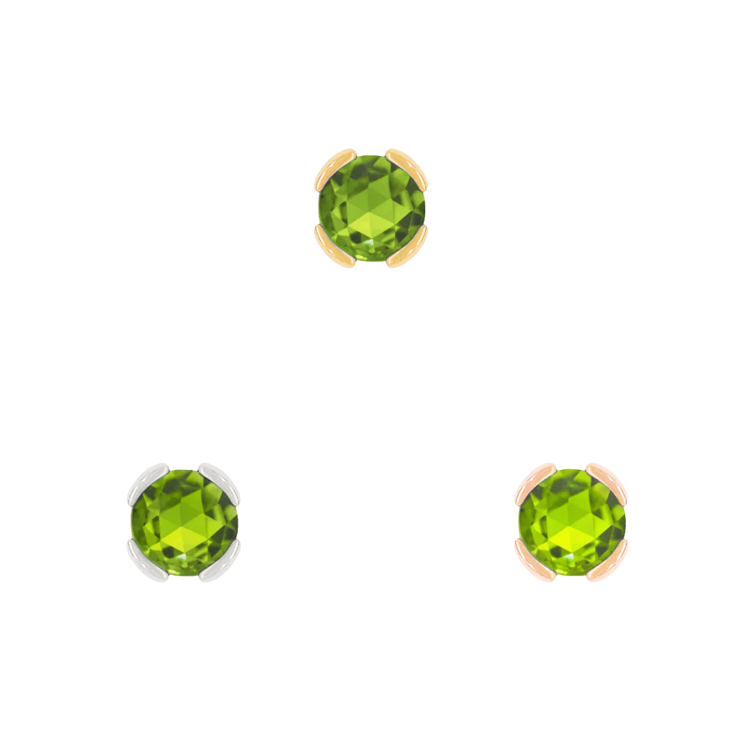 3mm Peridot Threadless End in Nostril Piercing – Styled Look