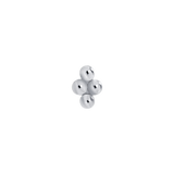 4 Bead Stud – 14K Gold Threadless & Threaded End - piercing - zone.com
