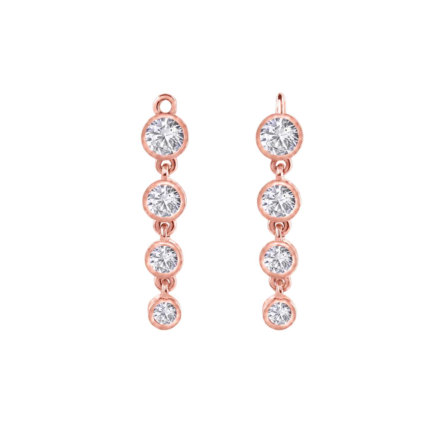 4 Bezel – 14K & 18K Gold Gemstone Charm