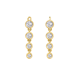 4 Bezel – 14K & 18K Gold Gemstone Charm