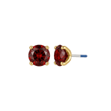 4-Prong - 18K Gold Genuine Gem Threadless/Threaded End - piercing-zone.com