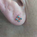 Lana Blue Topaz – 14K Gold Threadless End