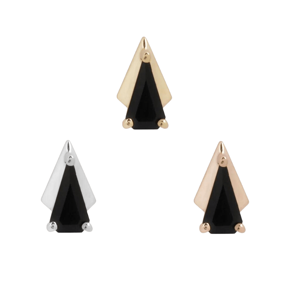 IT WAS ALL A DREAM - BLACK AGATE - THREADLESS END piercing-zone.com