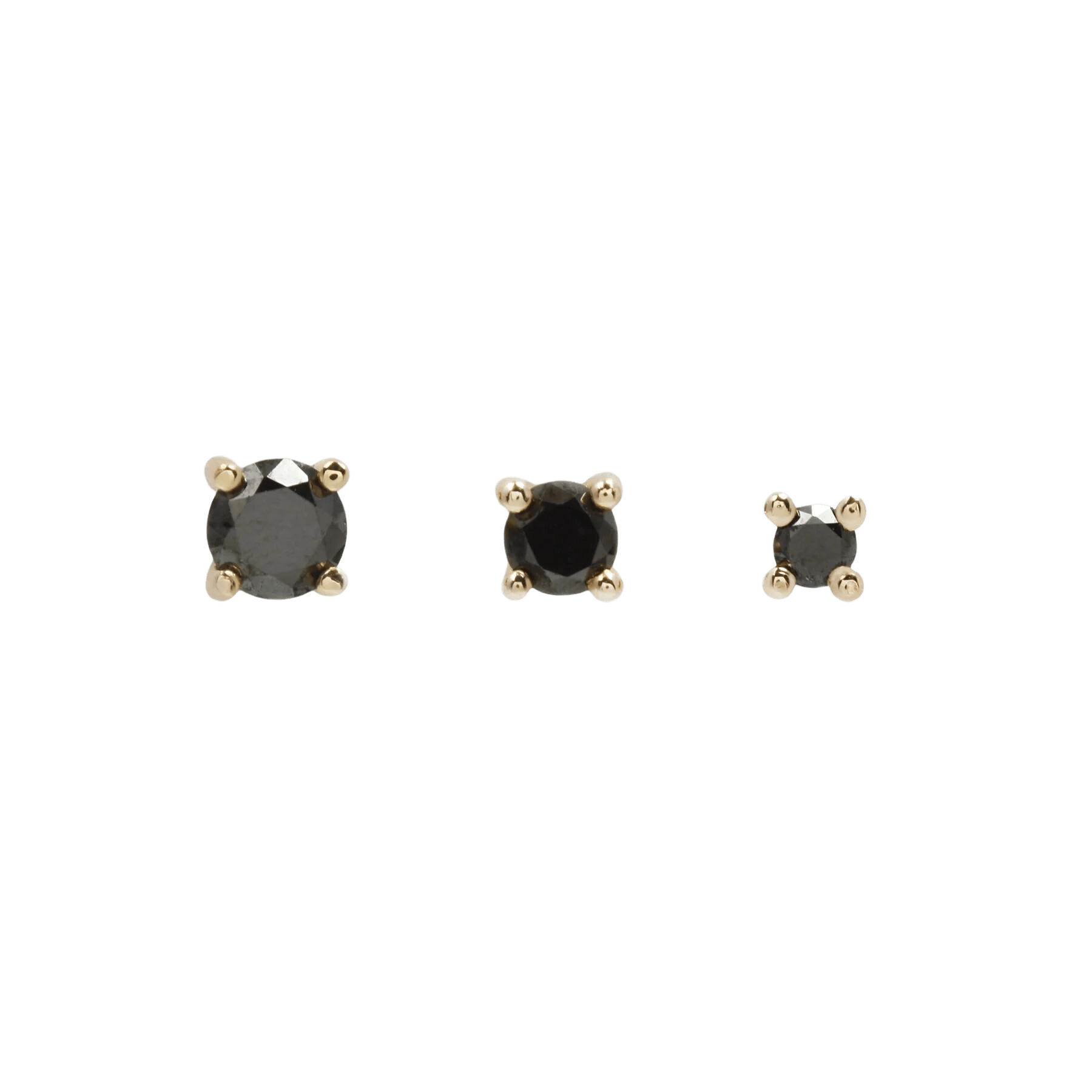 BLACK DIAMOND PRONG - THREADLESS END piercing-zone.com
