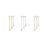 CASCADE - CZ - GOLD THREADLESS END piercing-zone.com