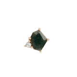 ELICIT - MOSS AGATE + CZ - THREADLESS END piercing-zone.com