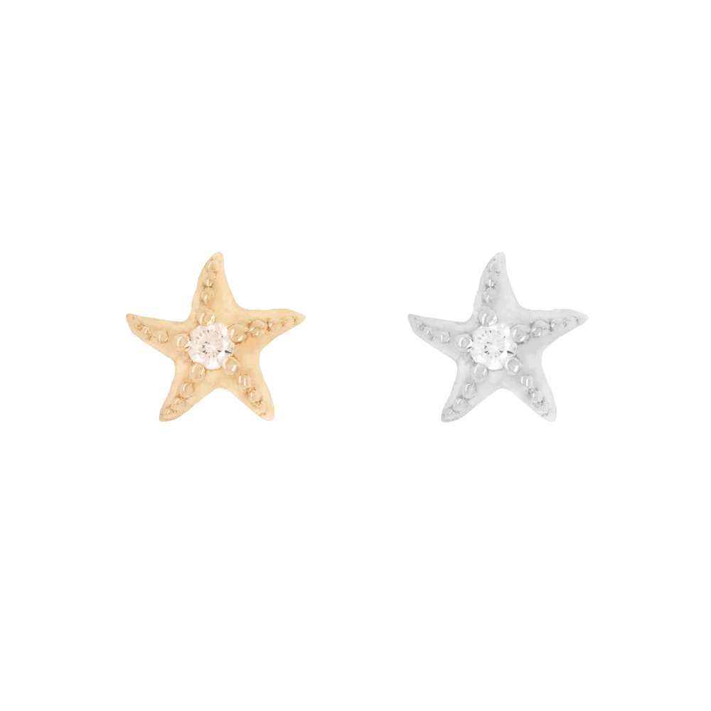 Hoku Star Diamond Threadless End – 14K Gold Symbol of Hope