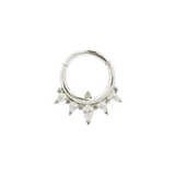 TAJA - CZ - SOLID 14KT GOLD CLICKER piercing-zone.com