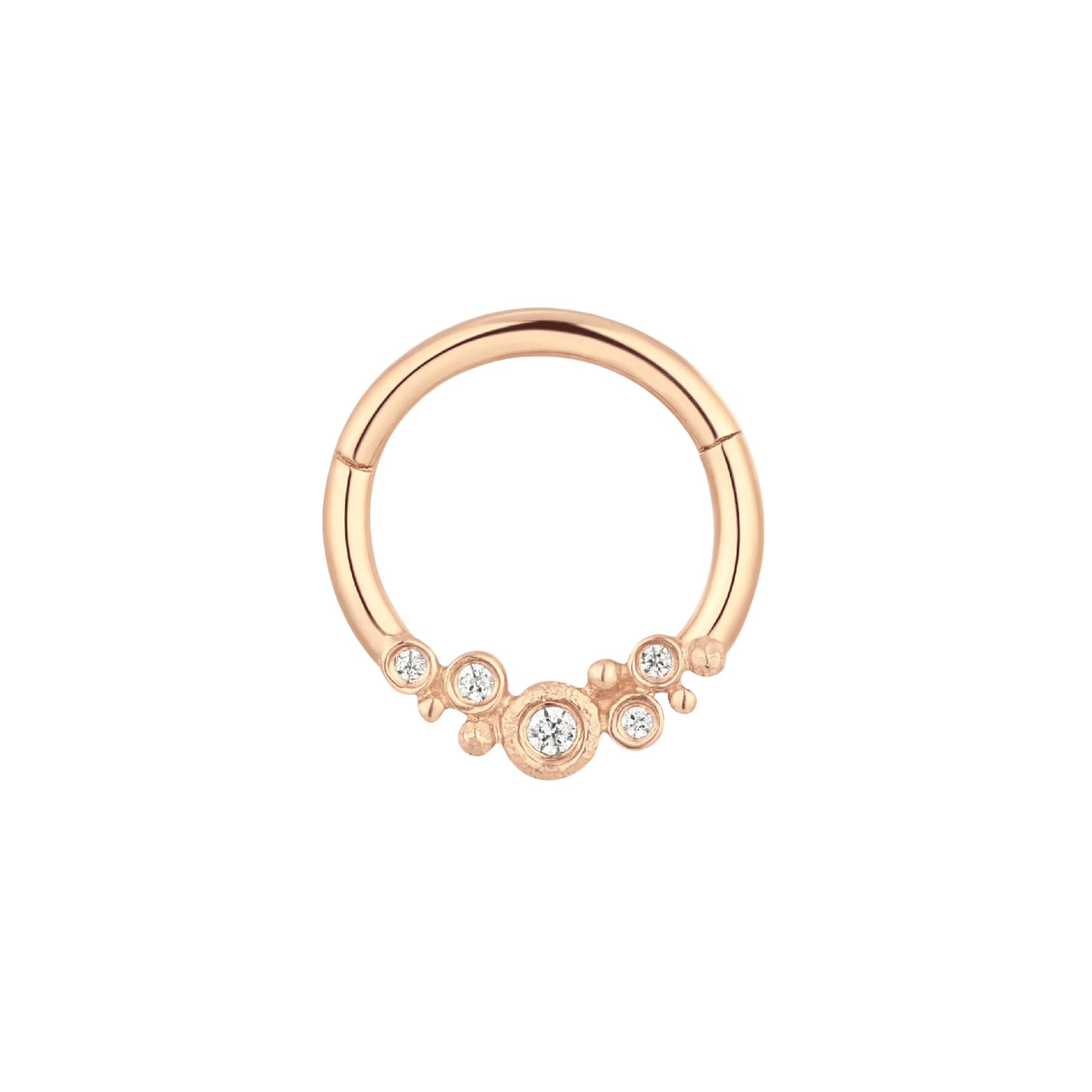 EFFERVESCENT - CZ - GOLD CLICKER piercing-zone.com