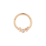 EFFERVESCENT - CZ - GOLD CLICKER piercing-zone.com