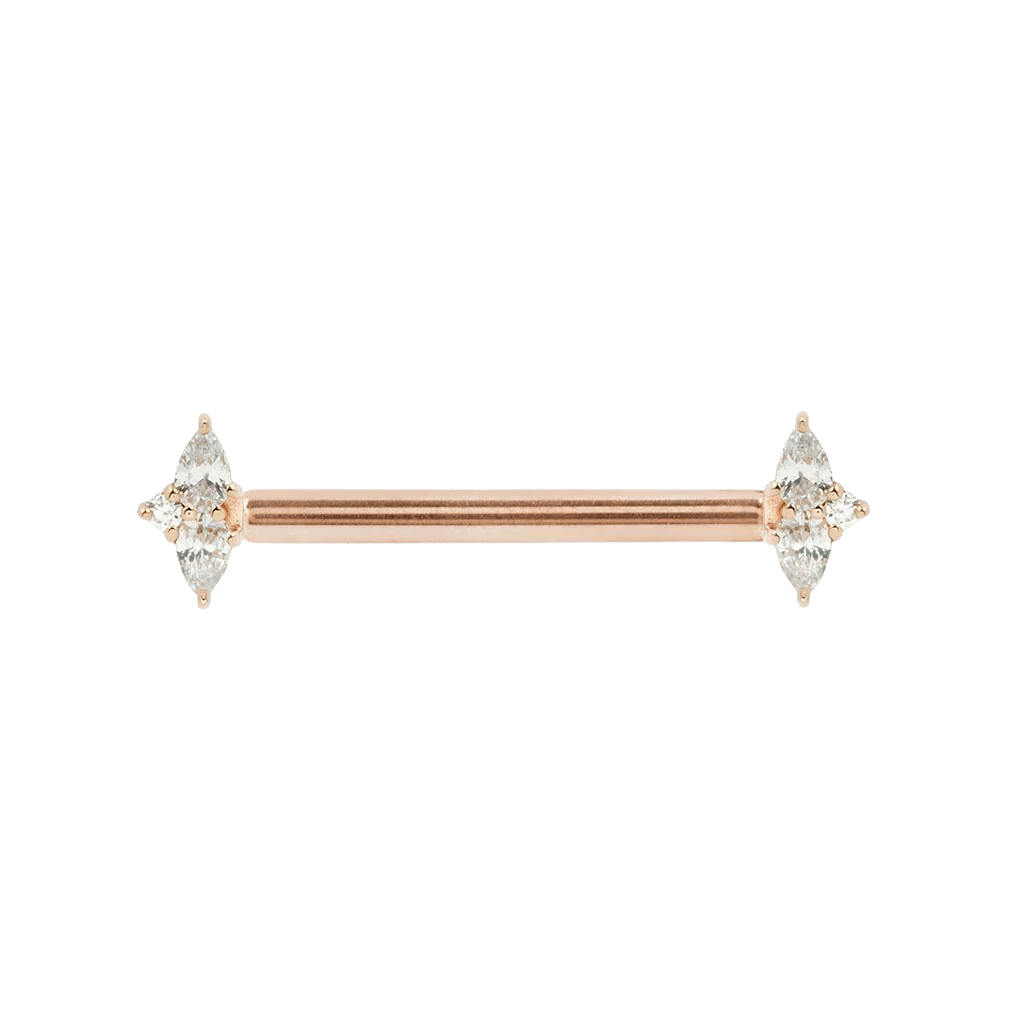 ETHEREAL - CZ - FORWARD FACING - THREADLESS END piercing-zone.com