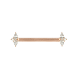 ETHEREAL - CZ - FORWARD FACING - THREADLESS END piercing-zone.com