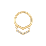 AIN'T NO DISCO - CZ - GOLD CLICKER piercing-zone.com