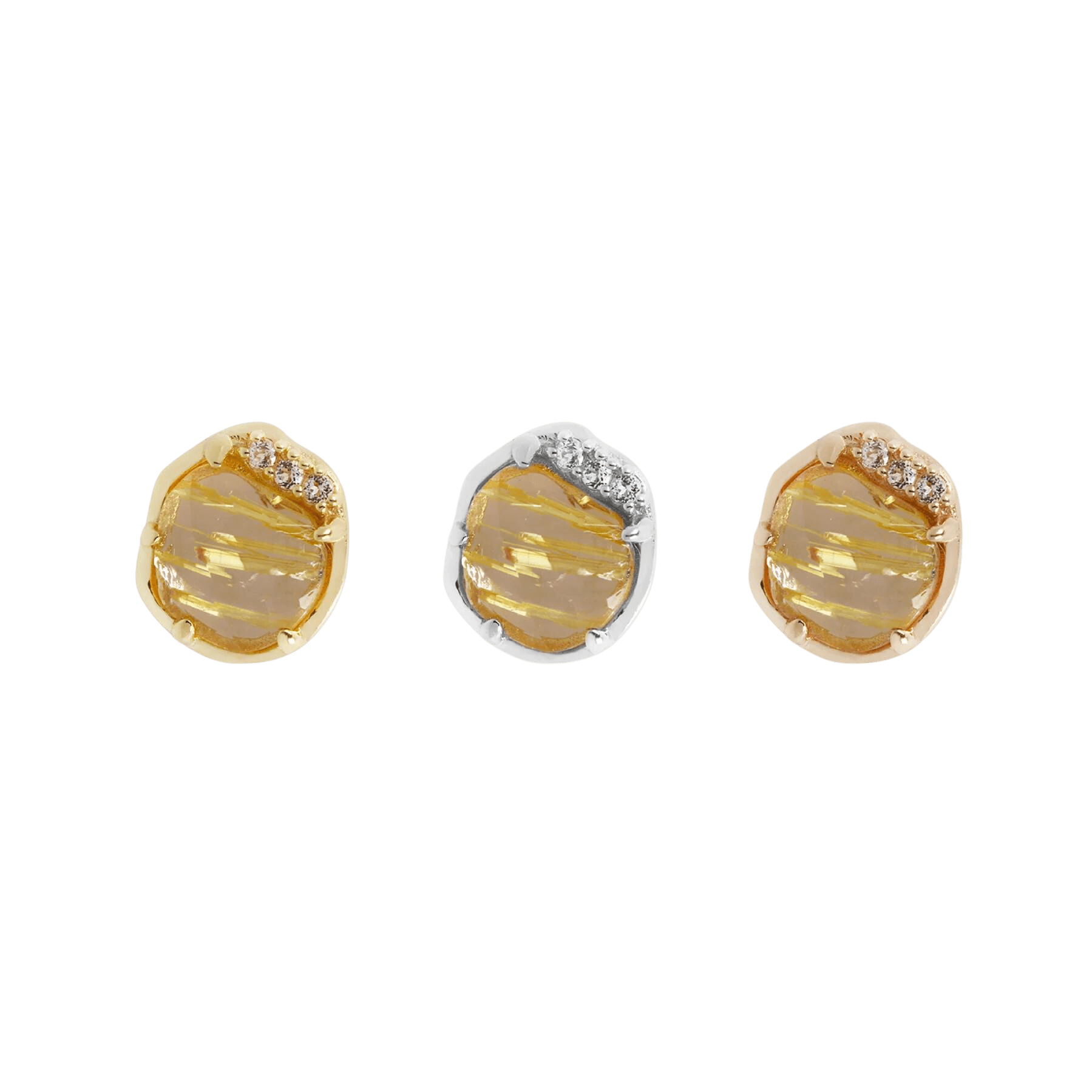 VISION - RUTILATED QUARTZ - THREADLESS END piercing-zone.com