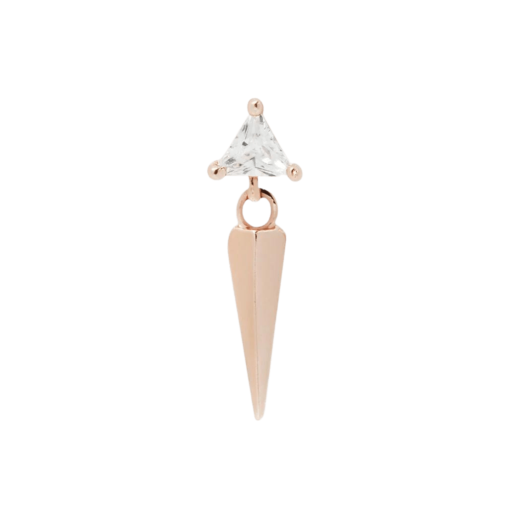 SAINT - CZ - THREADLESS END piercing-zone.com