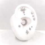 4 BEAD CLUSTER - THREADLESS END piercing-zone.com