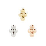 4 BEAD CLUSTER - THREADLESS END piercing-zone.com