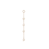 4 BEAD PEARL CHARM - SOLID 14KT GOLD piercing-zone.com