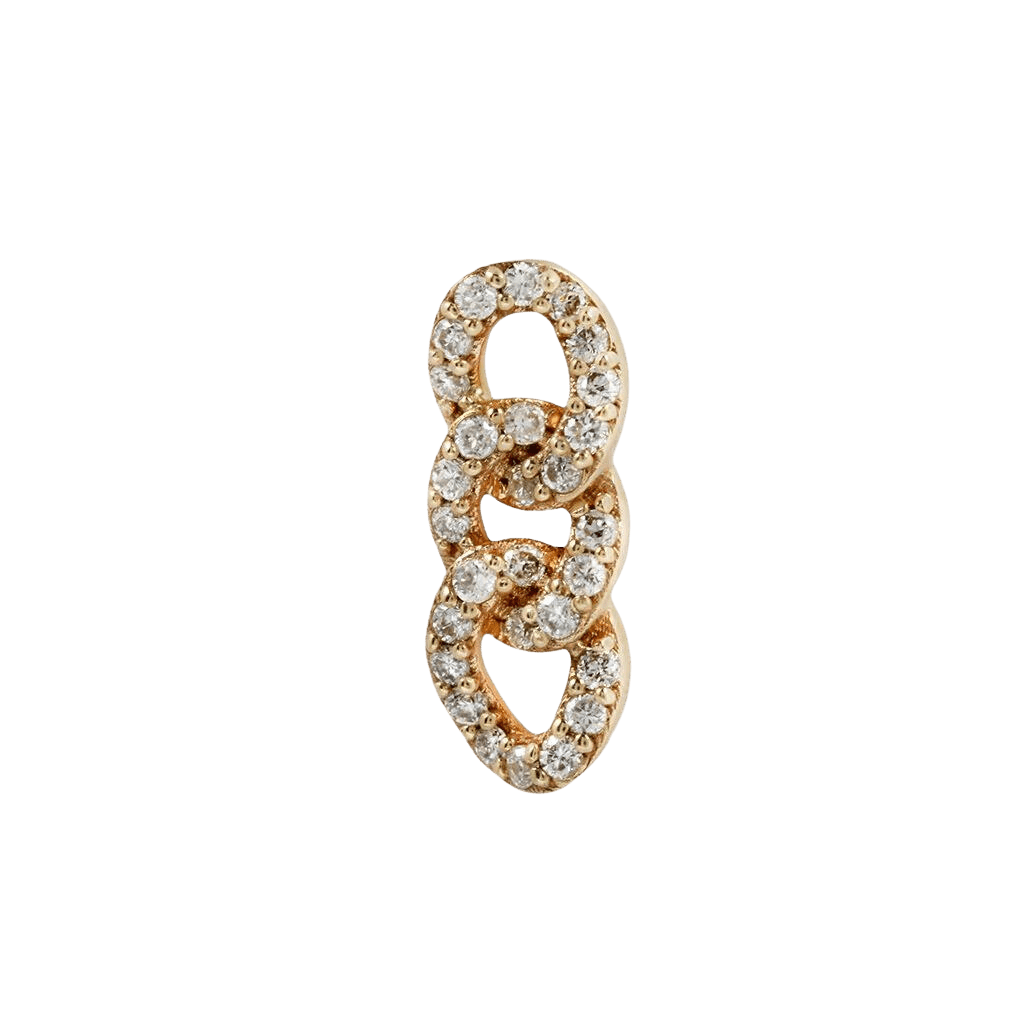 CHAINLINK - GENUINE DIAMOND THREADLESS END piercing-zone.com