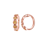 5 Gem Hexagon Seamless Ring – 14K Gold Cluster Design - piercing-zone.com