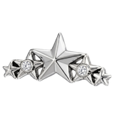 5 Stars - 14K Gold Stone Threadless/Threaded End
