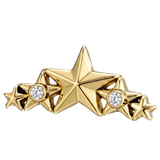 5 Stars - 14K Gold Stone Threadless/Threaded End