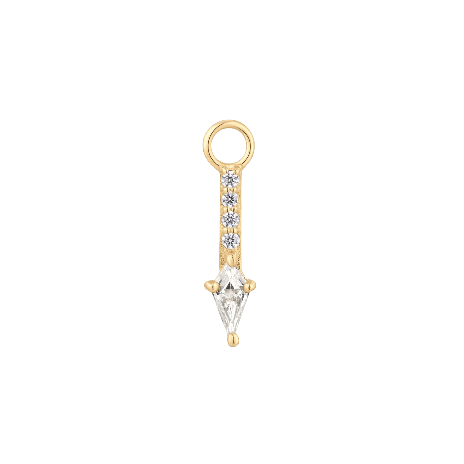 MERCER - CZ - GOLD CHARM piercing-zone.com