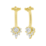 Adelina – 14K Gold Curved Barbell for Navel Piercing