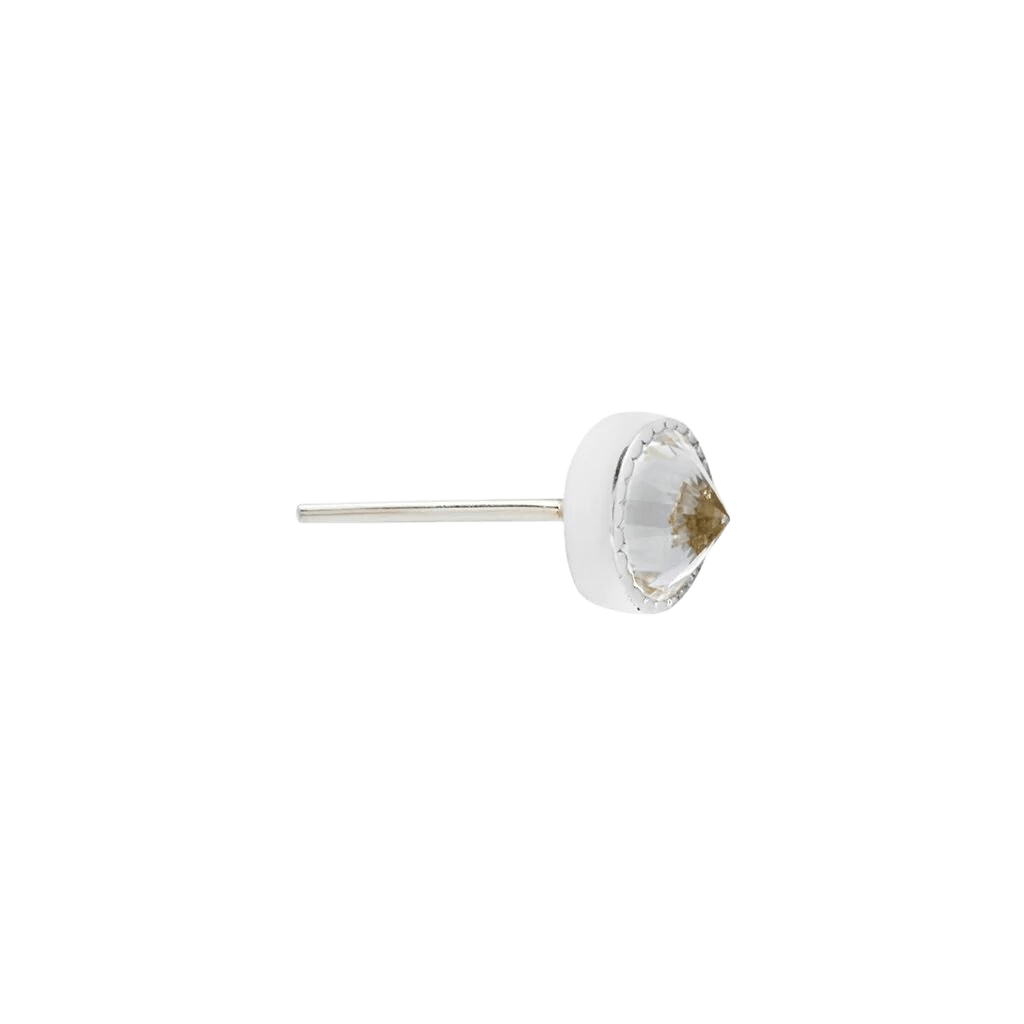 MILGRAIN REVERSE SET CZ - THREADLESS END piercing-zone.com